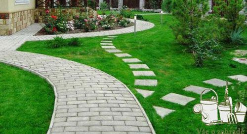 Cestičky a pěšinky na zahradě