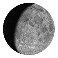 Fáze Měsíce – Dorůstající měsíc, den 10